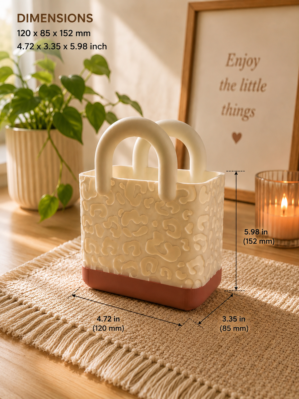 3D Printed Decorative Organizer Basket