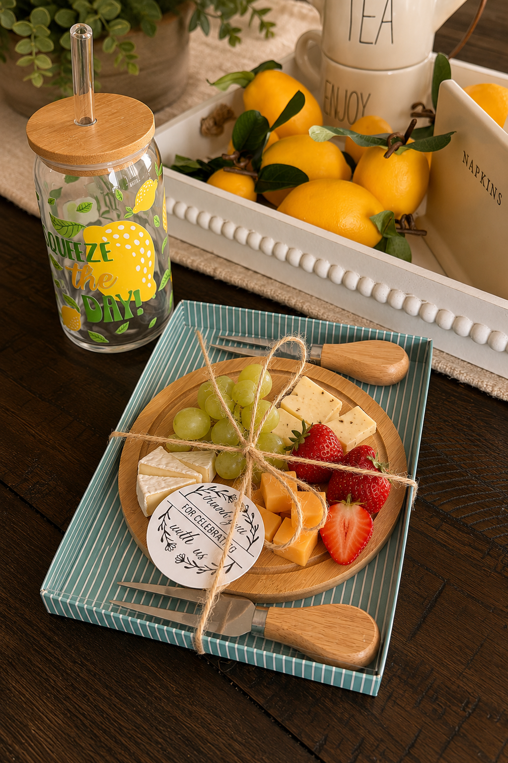 Personalized Cheese Board Gift Set