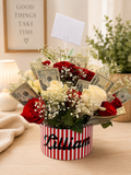 Personalized Money Rose Box with Custom Name