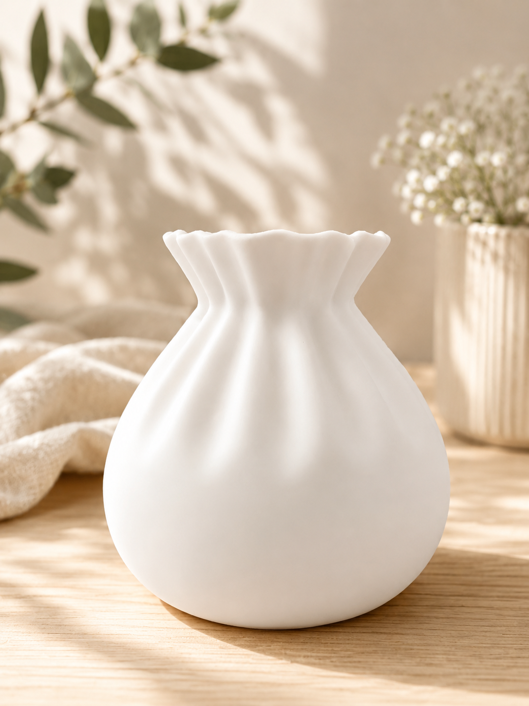 3D Printed Floral Vase with Included Arrangement