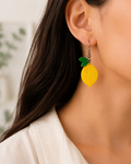 3D Lemon or Orange Earrings