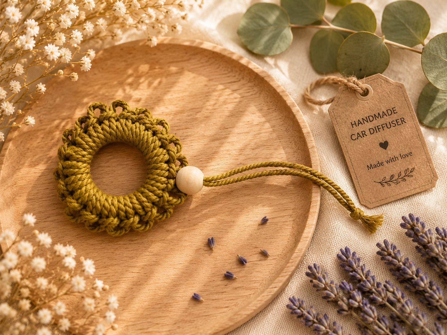 Handmade Car diffuser with essential oil scent