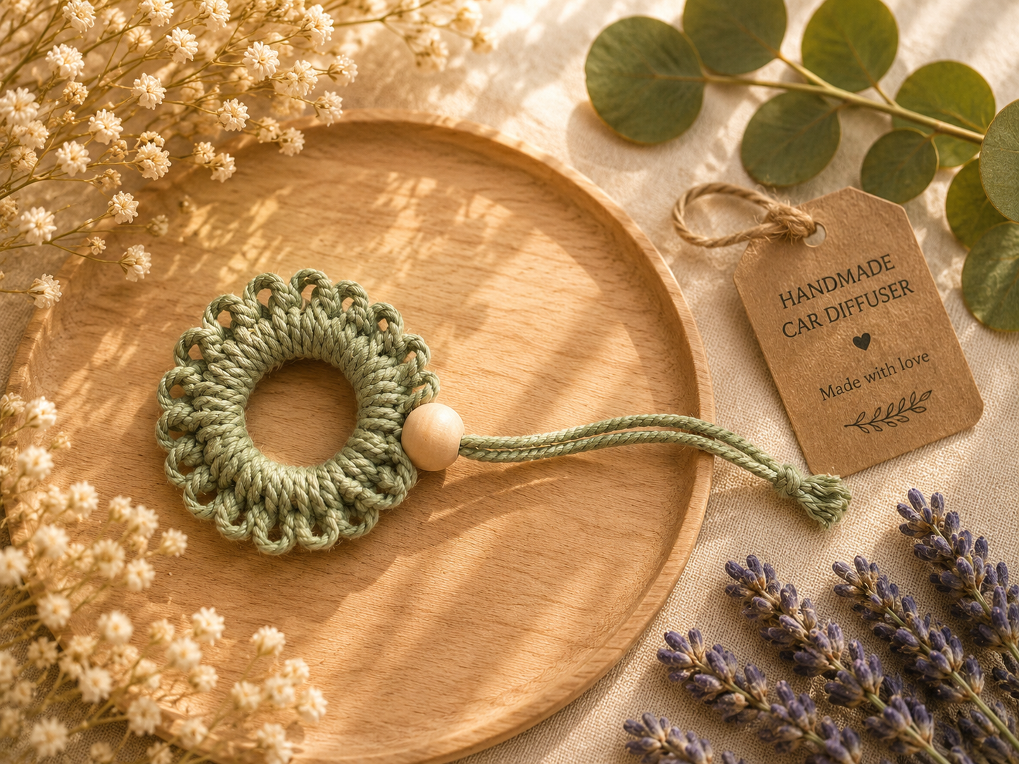 Handmade Car diffuser with essential oil scent