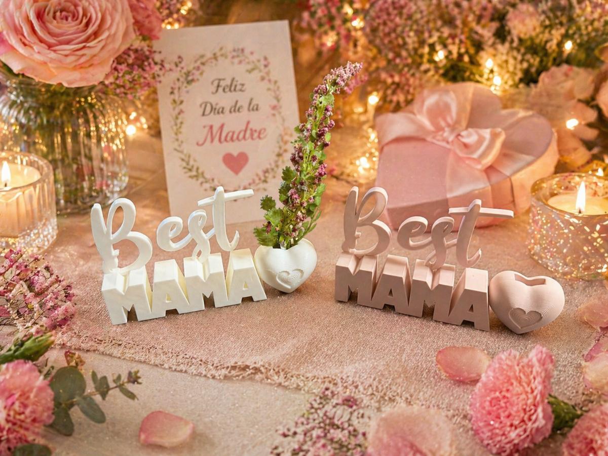 3D "Best Mama" Decorative Figure